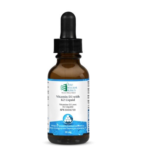 Vitamin D3 with K2 Liquid Ortho Molecular Products